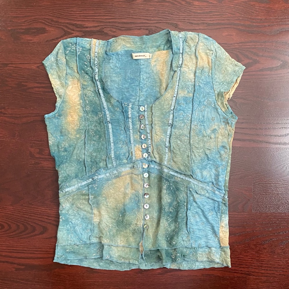 pastel watercolour top